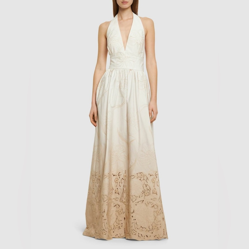 SOLD OUT Elie Saab floral Halter Gown